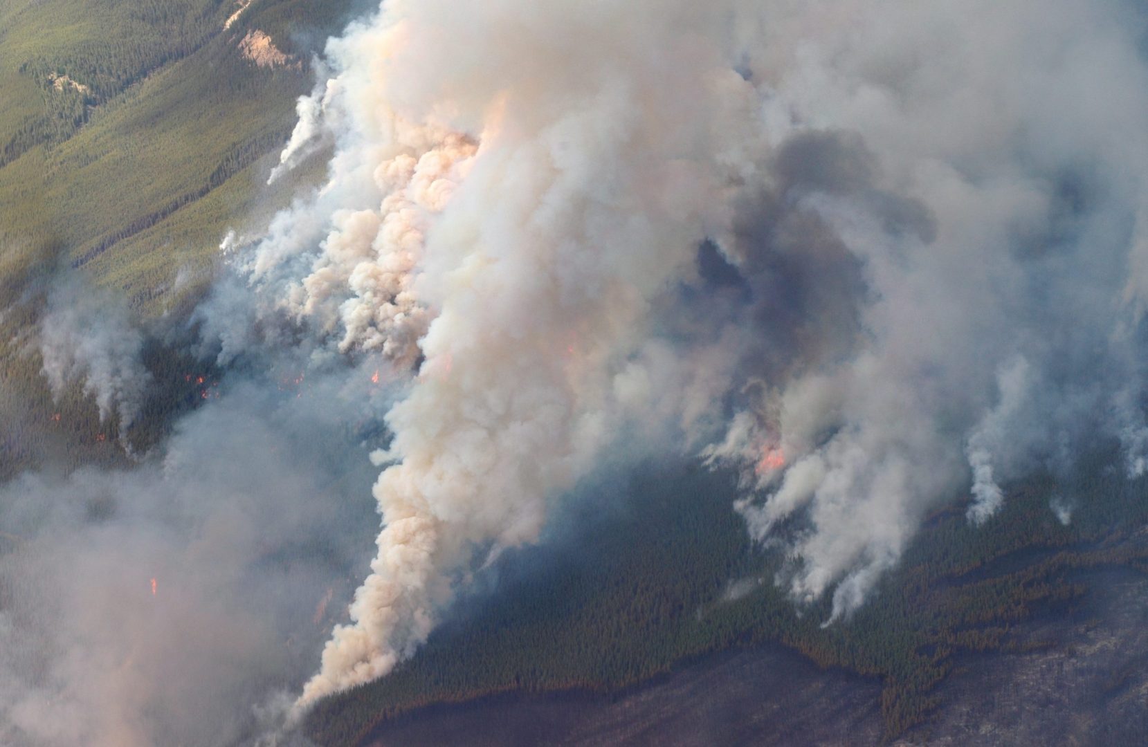 https://commons.wikimedia.org/wiki/File:Aerial_view_of_a_forest_fire_in_Saskatchewan_-b.jpg
