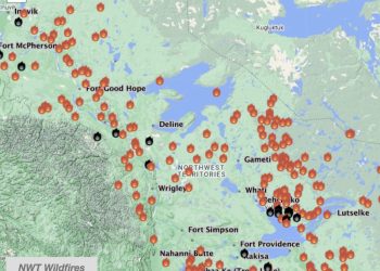 Government of the NWT Fire Map, August 20, 2023