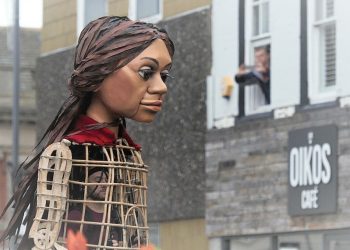 Little Amal puppet photo by Martin Whitehouse/Wikipedia