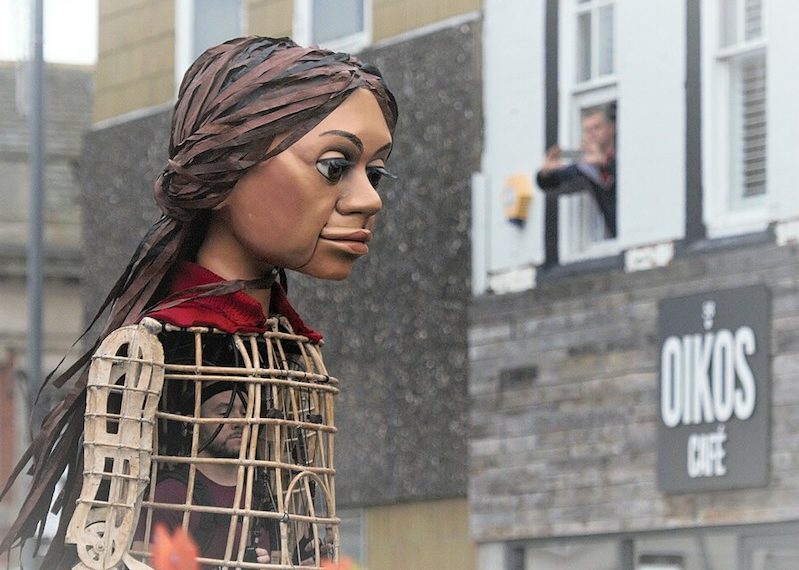 Little Amal puppet photo by Martin Whitehouse/Wikipedia