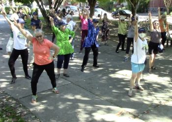 Ottawa flash mob rehearses 'Stayin' Alive' ahead of National Seniors Day/Screen grab from video by Susan Murdock