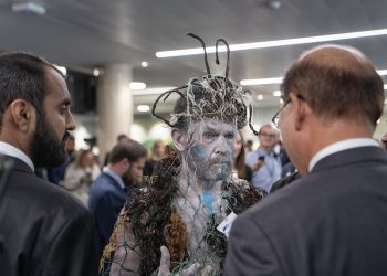 Poseidon, mythical god of the ocean, takes his issues to the International Marine Organization/Ocean Rebellion