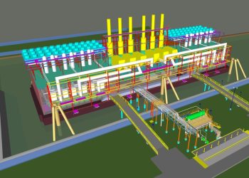 Rendering of the proposed Entergy Louisiana gas-fuelled floating power plant, via Floodlight News. (Courtesy of Entergy Louisiana)